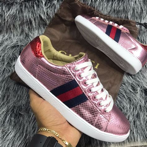 zapatos gucci rosas|tenis Gucci para mujer.